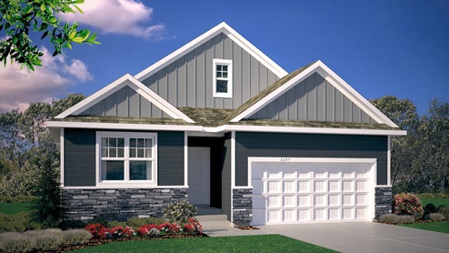 THe Dover II exterior rendering.