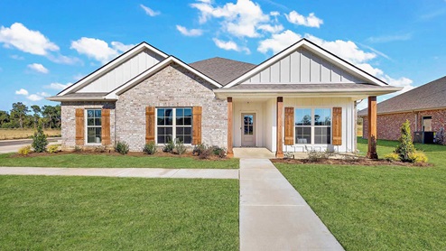 Destin floor plan in Woodgate in Canton, MS
