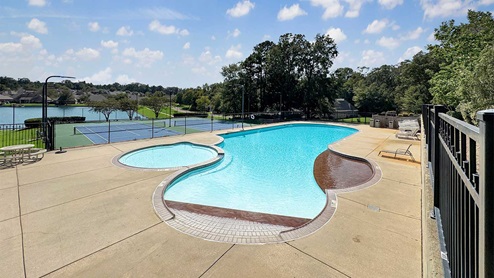 Cornerstone community pool and clubhouse.