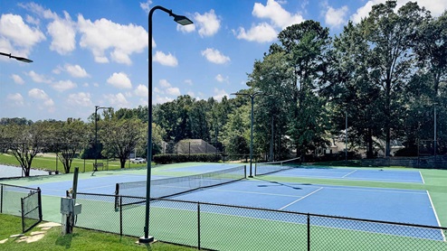 Cornerstone community tennis courts.