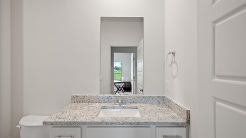 Interior bathroom with sink