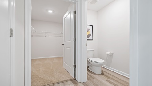 Bathroom with toilet.