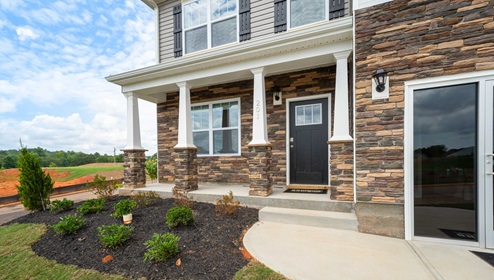 Exterior of the model home.