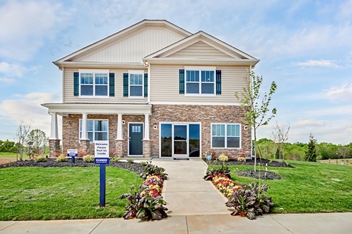 Exterior of the model home.