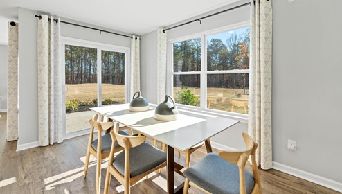 Dining area next to the kitchen.