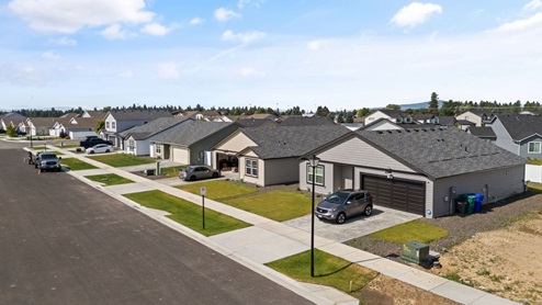 A drone view of Shamrock Glen
