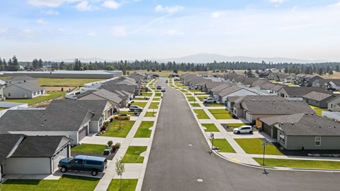 A drone view of Shamrock Glen