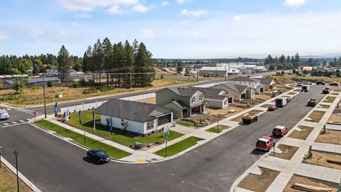 A drone view of Shamrock Glen