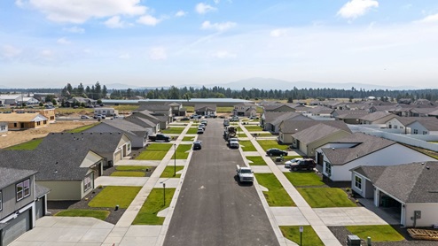 A drone view of Shamrock Glen