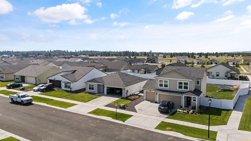 A drone view of Shamrock Glen