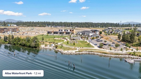 Atlas Waterfront Park close to Grand Mill Townhomes
