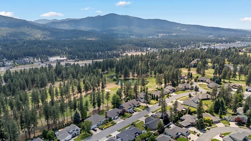 Drone photo of Coeur d'Alene