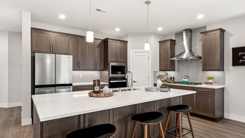 Kimball open concept kitchen with dining space