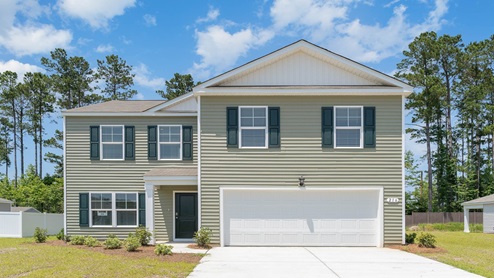 Galen two story home with vinyl siding