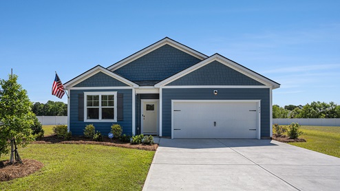 single story home with vinyl siding