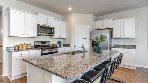 Cali kitchen with granite countertops