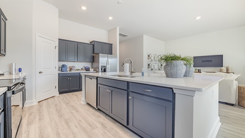 Kitchen with granite counters