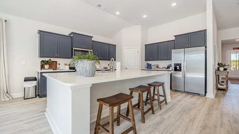 Kitchen with granite counters