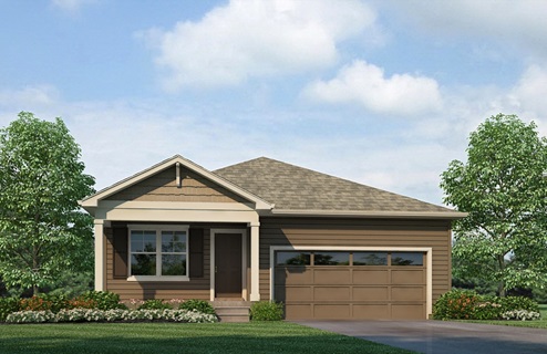 New Homes in Lochbuie, Colorado at the Silver Peaks community by D.R. Horton