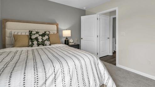 Robie model bedroom with carpet