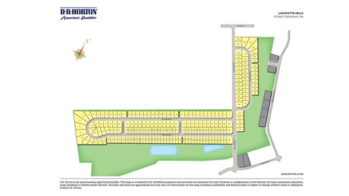 Site plan of Lafayette Hills