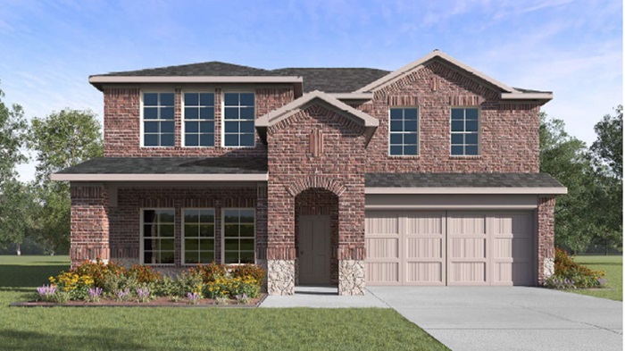 Perry two story home with brick exterior