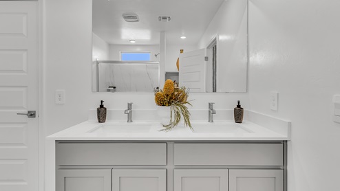 Discover new homes within the only gated community in Gladden Farms. Coronet at Gladden Farms, a premier D.R. Horton community where modern living meets the scenic charm of Marana, Arizona. Located within the expansive Gladden Farms master-planned neighborhood, Coronet offers residents the perfect blend of small-town warmth and modern amenities. Surrounded by 830 acres of green space, 28 parks, and 19 playgrounds, this gated community is designed for families who value both comfort and outdoor adventure. Residents of Coronet at Gladden Farms enjoy exclusive amenities such as a sparkling community pool, jacuzzi, fitness center, and a clubhouse complete with a BBQ area and patio. The gated community also offers walking trails, a dog park, and playgrounds, making it the ideal environment for families and active lifestyles. Each home is thoughtfully designed with high-end finishes, including quartz countertops, wood-look luxury vinyl plank flooring, tile roofs, Spanish Lace stucco exteriors and beautifully landscaped front yards with auto drip irrigation. Additionally, all homes feature covered front porches and back patios, perfect for enjoying the stunning Arizona sunsets and monsoons. Coronet at Gladden Farms is built with a commitment to energy efficiency and sustainability. Each home meets the DOE Zero Energy Ready Home standards, meaning they are constructed to be so energy-efficient that a renewable energy system could offset most or all of the home's annual energy use. These homes include advanced features such as tankless water heaters, energy-efficient LED lighting, and high-performance insulation, ensuring lower utility costs and a reduced environmental footprint. The Home is Connected Smart Home package, which includes a smart thermostat, video doorbell, keyless entry, a Wi-Fi-enabled garage door opener, and much more, provides modern convenience and enhanced security. Living in Coronet at Gladden Farms means being part of a thriving community with easy access to shopping, dining, and recreation. The greater Gladden Farms area is equipped with amenities like a splashpad, soccer fields, and the Paws & Claws Dog Park. With the new Fry’s Marketplace, along with Starbucks and Ace Hardware, all your daily needs are just moments away. Families will appreciate being part of the Marana Unified School District, with Gladden Farms Elementary nearby and a new K-8 school opening in 2025. Beyond the community, residents can explore the natural beauty of the area with proximity to Picacho Peak State Park, Tortolita Mountain Park, and Saguaro National Park, offering endless opportunities for hiking, cycling, and wildlife viewing. Major employers such as Davis-Monthan Air Force Base, Raytheon, and Ventana Medical Systems are just a short drive away, making Coronet at Gladden Farms an ideal location for those commuting to Tucson, Casa Grande, or Phoenix. Experience the perfect blend of comfort, convenience, and community at Coronet at Gladden Farms—where new homes, energy efficiency, and a vibrant lifestyle await.