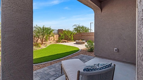Discover new homes within the only gated community in Gladden Farms. Coronet at Gladden Farms, a premier D.R. Horton community where modern living meets the scenic charm of Marana, Arizona. Located within the expansive Gladden Farms master-planned neighborhood, Coronet offers residents the perfect blend of small-town warmth and modern amenities. Surrounded by 830 acres of green space, 28 parks, and 19 playgrounds, this gated community is designed for families who value both comfort and outdoor adventure. Residents of Coronet at Gladden Farms enjoy exclusive amenities such as a sparkling community pool, jacuzzi, fitness center, and a clubhouse complete with a BBQ area and patio. The gated community also offers walking trails, a dog park, and playgrounds, making it the ideal environment for families and active lifestyles. Each home is thoughtfully designed with high-end finishes, including quartz countertops, wood-look luxury vinyl plank flooring, tile roofs, Spanish Lace stucco exteriors and beautifully landscaped front yards with auto drip irrigation. Additionally, all homes feature covered front porches and back patios, perfect for enjoying the stunning Arizona sunsets and monsoons. Coronet at Gladden Farms is built with a commitment to energy efficiency and sustainability. Each home meets the DOE Zero Energy Ready Home standards, meaning they are constructed to be so energy-efficient that a renewable energy system could offset most or all of the home's annual energy use. These homes include advanced features such as tankless water heaters, energy-efficient LED lighting, and high-performance insulation, ensuring lower utility costs and a reduced environmental footprint. The Home is Connected Smart Home package, which includes a smart thermostat, video doorbell, keyless entry, a Wi-Fi-enabled garage door opener, and much more, provides modern convenience and enhanced security. Living in Coronet at Gladden Farms means being part of a thriving community with easy access to shopping, dining, and recreation. The greater Gladden Farms area is equipped with amenities like a splashpad, soccer fields, and the Paws & Claws Dog Park. With the new Fry’s Marketplace, along with Starbucks and Ace Hardware, all your daily needs are just moments away. Families will appreciate being part of the Marana Unified School District, with Gladden Farms Elementary nearby and a new K-8 school opening in 2025. Beyond the community, residents can explore the natural beauty of the area with proximity to Picacho Peak State Park, Tortolita Mountain Park, and Saguaro National Park, offering endless opportunities for hiking, cycling, and wildlife viewing. Major employers such as Davis-Monthan Air Force Base, Raytheon, and Ventana Medical Systems are just a short drive away, making Coronet at Gladden Farms an ideal location for those commuting to Tucson, Casa Grande, or Phoenix. Experience the perfect blend of comfort, convenience, and community at Coronet at Gladden Farms—where new homes, energy efficiency, and a vibrant lifestyle await.