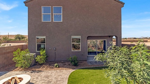 Discover new homes within the only gated community in Gladden Farms. Coronet at Gladden Farms, a premier D.R. Horton community where modern living meets the scenic charm of Marana, Arizona. Located within the expansive Gladden Farms master-planned neighborhood, Coronet offers residents the perfect blend of small-town warmth and modern amenities. Surrounded by 830 acres of green space, 28 parks, and 19 playgrounds, this gated community is designed for families who value both comfort and outdoor adventure. Residents of Coronet at Gladden Farms enjoy exclusive amenities such as a sparkling community pool, jacuzzi, fitness center, and a clubhouse complete with a BBQ area and patio. The gated community also offers walking trails, a dog park, and playgrounds, making it the ideal environment for families and active lifestyles. Each home is thoughtfully designed with high-end finishes, including quartz countertops, wood-look luxury vinyl plank flooring, tile roofs, Spanish Lace stucco exteriors and beautifully landscaped front yards with auto drip irrigation. Additionally, all homes feature covered front porches and back patios, perfect for enjoying the stunning Arizona sunsets and monsoons. Coronet at Gladden Farms is built with a commitment to energy efficiency and sustainability. Each home meets the DOE Zero Energy Ready Home standards, meaning they are constructed to be so energy-efficient that a renewable energy system could offset most or all of the home's annual energy use. These homes include advanced features such as tankless water heaters, energy-efficient LED lighting, and high-performance insulation, ensuring lower utility costs and a reduced environmental footprint. The Home is Connected Smart Home package, which includes a smart thermostat, video doorbell, keyless entry, a Wi-Fi-enabled garage door opener, and much more, provides modern convenience and enhanced security. Living in Coronet at Gladden Farms means being part of a thriving community with easy access to shopping, dining, and recreation. The greater Gladden Farms area is equipped with amenities like a splashpad, soccer fields, and the Paws & Claws Dog Park. With the new Fry’s Marketplace, along with Starbucks and Ace Hardware, all your daily needs are just moments away. Families will appreciate being part of the Marana Unified School District, with Gladden Farms Elementary nearby and a new K-8 school opening in 2025. Beyond the community, residents can explore the natural beauty of the area with proximity to Picacho Peak State Park, Tortolita Mountain Park, and Saguaro National Park, offering endless opportunities for hiking, cycling, and wildlife viewing. Major employers such as Davis-Monthan Air Force Base, Raytheon, and Ventana Medical Systems are just a short drive away, making Coronet at Gladden Farms an ideal location for those commuting to Tucson, Casa Grande, or Phoenix. Experience the perfect blend of comfort, convenience, and community at Coronet at Gladden Farms—where new homes, energy efficiency, and a vibrant lifestyle await.