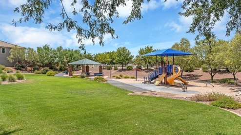 Discover new homes within the only gated community in Gladden Farms. Coronet at Gladden Farms, a premier D.R. Horton community where modern living meets the scenic charm of Marana, Arizona. Located within the expansive Gladden Farms master-planned neighborhood, Coronet offers residents the perfect blend of small-town warmth and modern amenities. Surrounded by 830 acres of green space, 28 parks, and 19 playgrounds, this gated community is designed for families who value both comfort and outdoor adventure. Residents of Coronet at Gladden Farms enjoy exclusive amenities such as a sparkling community pool, jacuzzi, fitness center, and a clubhouse complete with a BBQ area and patio. The gated community also offers walking trails, a dog park, and playgrounds, making it the ideal environment for families and active lifestyles. Each home is thoughtfully designed with high-end finishes, including quartz countertops, wood-look luxury vinyl plank flooring, tile roofs, Spanish Lace stucco exteriors and beautifully landscaped front yards with auto drip irrigation. Additionally, all homes feature covered front porches and back patios, perfect for enjoying the stunning Arizona sunsets and monsoons. Coronet at Gladden Farms is built with a commitment to energy efficiency and sustainability. Each home meets the DOE Zero Energy Ready Home standards, meaning they are constructed to be so energy-efficient that a renewable energy system could offset most or all of the home's annual energy use. These homes include advanced features such as tankless water heaters, energy-efficient LED lighting, and high-performance insulation, ensuring lower utility costs and a reduced environmental footprint. The Home is Connected Smart Home package, which includes a smart thermostat, video doorbell, keyless entry, a Wi-Fi-enabled garage door opener, and much more, provides modern convenience and enhanced security. Living in Coronet at Gladden Farms means being part of a thriving community with easy access to shopping, dining, and recreation. The greater Gladden Farms area is equipped with amenities like a splashpad, soccer fields, and the Paws & Claws Dog Park. With the new Fry’s Marketplace, along with Starbucks and Ace Hardware, all your daily needs are just moments away. Families will appreciate being part of the Marana Unified School District, with Gladden Farms Elementary nearby and a new K-8 school opening in 2025. Beyond the community, residents can explore the natural beauty of the area with proximity to Picacho Peak State Park, Tortolita Mountain Park, and Saguaro National Park, offering endless opportunities for hiking, cycling, and wildlife viewing. Major employers such as Davis-Monthan Air Force Base, Raytheon, and Ventana Medical Systems are just a short drive away, making Coronet at Gladden Farms an ideal location for those commuting to Tucson, Casa Grande, or Phoenix. Experience the perfect blend of comfort, convenience, and community at Coronet at Gladden Farms—where new homes, energy efficiency, and a vibrant lifestyle await.