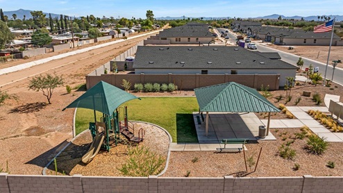 Welcome to Senita Crossing, a premier new home community by D.R. Horton, located in Tucson’s thriving southeast side. These thoughtfully crafted 3- and 4-bedroom new homes range from 1,200 to 2,200 square feet, providing the perfect blend of comfort and modern design. With easy access to I-10, Senita Crossing is conveniently situated near Davis-Monthan Air Force Base, the University of Arizona, and major employers like Raytheon, making it an ideal choice for families and professionals alike.  Each new home in Senita Crossing is designed with spacious living in mind, offering large, fully fenced backyards, covered patios, and inviting front porches. Inside, you’ll find elegant 12”x12” ceramic tile flooring throughout most areas, complemented by granite countertops and stylish Shaker cabinetry. Modern conveniences include stainless steel appliances such as a gas range, microwave, and dishwasher, all designed to enhance your daily living experience. Additionally, the Home is Connected® Smart Home package, which includes a smart thermostat, video doorbell, keyless entry, and more ensures that your home is as functional as it is beautiful.  Energy efficiency is a cornerstone of Senita Crossing’s new homes, which are DOE Zero Energy Ready. These homes feature tankless water heaters, LED lighting, and advanced spray foam insulation to ensure lower energy costs and a smaller carbon footprint, offering you a sustainable and cost-effective living environment. The community itself is designed with families in mind, featuring a park with a playground, a ramada, and a grassy common area, as well as a maintained bike and walking trail that connects to McCain Loop, providing ample opportunities for outdoor recreation.  Senita Crossing is located within the highly regarded Sunnyside Unified School District, offering access to top-rated schools such as Los Niños Elementary, Lauffer Middle School, and Desert View High School. For those seeking specialized education, the nearby Gallego Primary Fine Arts Magnet School is an excellent option for families. The community’s prime location ensures that you are never far from the essentials. With I-10 nearby, commuting is a breeze, and Tucson International Airport is just minutes away. Residents will also enjoy convenient access to shopping centers, local Carnecerias, and dining in some of the best restaurants in Tucson.  For those who appreciate outdoor activities and cultural attractions, Senita Crossing is just a short drive from Sabino Canyon, Reid Park Zoo, Tucson Botanical Gardens, and Kino Sports Complex. At Senita Crossing, D.R. Horton’s commitment to quality and innovative design is evident in every detail. Discover your ideal home in a community that offers everything you need to live your best life.