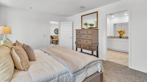 Welcome to Senita Crossing, a premier new home community by D.R. Horton, located in Tucson’s thriving southeast side. These thoughtfully crafted 3- and 4-bedroom new homes range from 1,200 to 2,200 square feet, providing the perfect blend of comfort and modern design. With easy access to I-10, Senita Crossing is conveniently situated near Davis-Monthan Air Force Base, the University of Arizona, and major employers like Raytheon, making it an ideal choice for families and professionals alike.  Each new home in Senita Crossing is designed with spacious living in mind, offering large, fully fenced backyards, covered patios, and inviting front porches. Inside, you’ll find elegant 12”x12” ceramic tile flooring throughout most areas, complemented by granite countertops and stylish Shaker cabinetry. Modern conveniences include stainless steel appliances such as a gas range, microwave, and dishwasher, all designed to enhance your daily living experience. Additionally, the Home is Connected® Smart Home package, which includes a smart thermostat, video doorbell, keyless entry, and more ensures that your home is as functional as it is beautiful.  Energy efficiency is a cornerstone of Senita Crossing’s new homes, which are DOE Zero Energy Ready. These homes feature tankless water heaters, LED lighting, and advanced spray foam insulation to ensure lower energy costs and a smaller carbon footprint, offering you a sustainable and cost-effective living environment. The community itself is designed with families in mind, featuring a park with a playground, a ramada, and a grassy common area, as well as a maintained bike and walking trail that connects to McCain Loop, providing ample opportunities for outdoor recreation.  Senita Crossing is located within the highly regarded Sunnyside Unified School District, offering access to top-rated schools such as Los Niños Elementary, Lauffer Middle School, and Desert View High School. For those seeking specialized education, the nearby Gallego Primary Fine Arts Magnet School is an excellent option for families. The community’s prime location ensures that you are never far from the essentials. With I-10 nearby, commuting is a breeze, and Tucson International Airport is just minutes away. Residents will also enjoy convenient access to shopping centers, local Carnecerias, and dining in some of the best restaurants in Tucson.  For those who appreciate outdoor activities and cultural attractions, Senita Crossing is just a short drive from Sabino Canyon, Reid Park Zoo, Tucson Botanical Gardens, and Kino Sports Complex. At Senita Crossing, D.R. Horton’s commitment to quality and innovative design is evident in every detail. Discover your ideal home in a community that offers everything you need to live your best life.