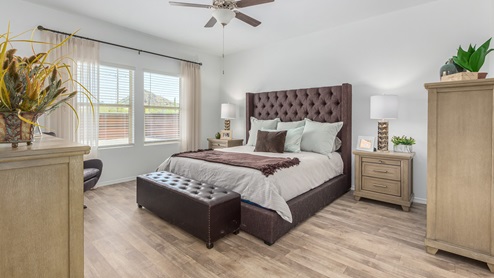 Discover the new homes at Roadrunner Estates, a serene D.R. Horton community nestled in the heart of Tucson, Arizona, where modern living meets the tranquility of nature. Situated just off Irvington Road and Camino de Oeste, this thoughtfully designed community offers an array of three-, four-, and five-bedroom homes, each crafted to provide comfort, convenience, and style. Each new home at Roadrunner Estates is equipped with an array of high-quality standard features, designed to enhance your living experience. Enjoy the benefits of professionally landscaped front and backyards with auto drip irrigation, creating a beautiful and low-maintenance outdoor space. Inside, the homes boast luxurious quartz countertops in the kitchens and bathrooms, stainless steel appliances, and wood-look flooring that brings warmth and elegance to the living spaces. With 9-foot ceilings, rounded drywall corners, hock & trowel wall texture, covered front porches and back patios, these homes are designed for both functionality and aesthetic appeal. Roadrunner Estates also includes the Home is Connected® Smart Home package, offering a suite of modern technology features such as a smart thermostat, video doorbell, keyless entry, Wi-Fi-enabled garage door opener, and energy-efficient LED lighting throughout. But what makes these homes truly special? They were meticulously finished in 2022 and exclusively rentals for a brief one-year stint. Now, we're making them available to call your forever home! This makes Roadrunner Estates Tucson's most centrally located and irresistible community. The community itself offers a tranquil and inviting atmosphere, complete with a neighborhood park, private backyards enclosed by modern rustic fencing, and stunning views of the surrounding mountains. The Spanish lace stucco exteriors add to the charm and durability of these homes, making them a lasting investment. Roadrunner Estates is ideally located at the base of Tucson Mountain Park, offering easy access to a variety of outdoor activities, including hiking and biking trails. The nearby Gates Pass Overlook is a local favorite for watching sunsets, while the Arizona-Sonora Desert Museum, Old Tucson, and San Xavier Church provide rich cultural and historical experiences. For your daily needs, the thriving Tucson Spectrum Shopping Center is just minutes away, offering a variety of shopping, dining, and entertainment options. Other nearby amenities include Casino del Sol, Manzanita Park with its pool and splash pad, and Desert Sports Fitness. The community’s proximity to Tucson International Airport, Davis-Monthan Air Force Base, and major employers makes it an ideal location for those seeking a balanced lifestyle. Experience the best of Tucson living at Roadrunner Estates, where your new home offers a perfect blend of modern convenience, aesthetic appeal, and natural beauty.