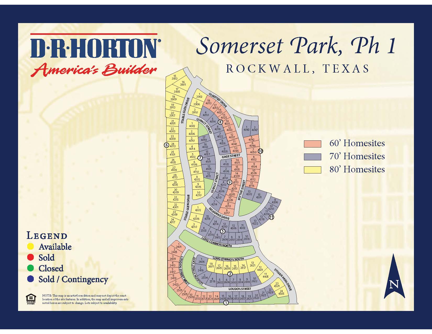 New Homes in Somerset Park Rockwall, Texas D.R. Horton