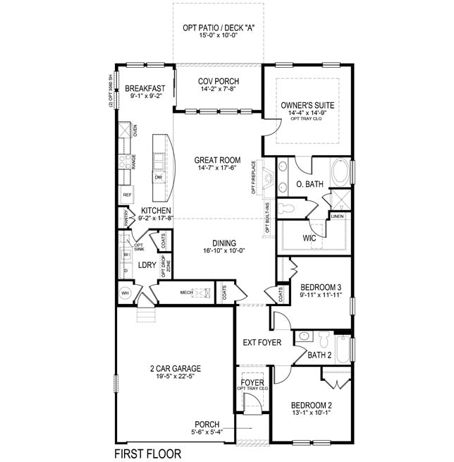 The Azalea Floor Plan Single Family