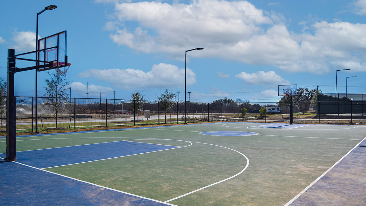 San Antonio Valley Ranch sports court new home construction amenities