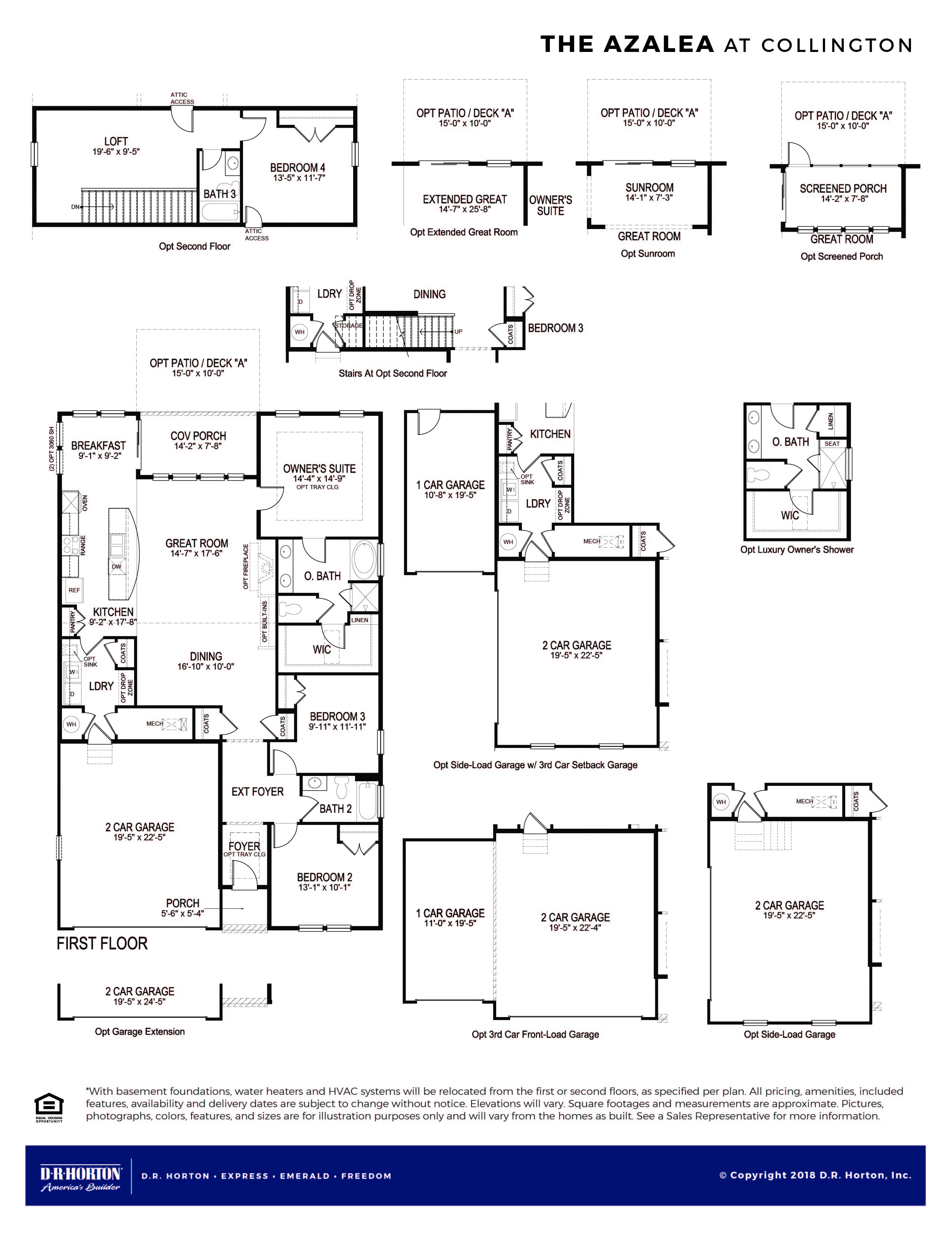 Azalea Floor Plan Single Family