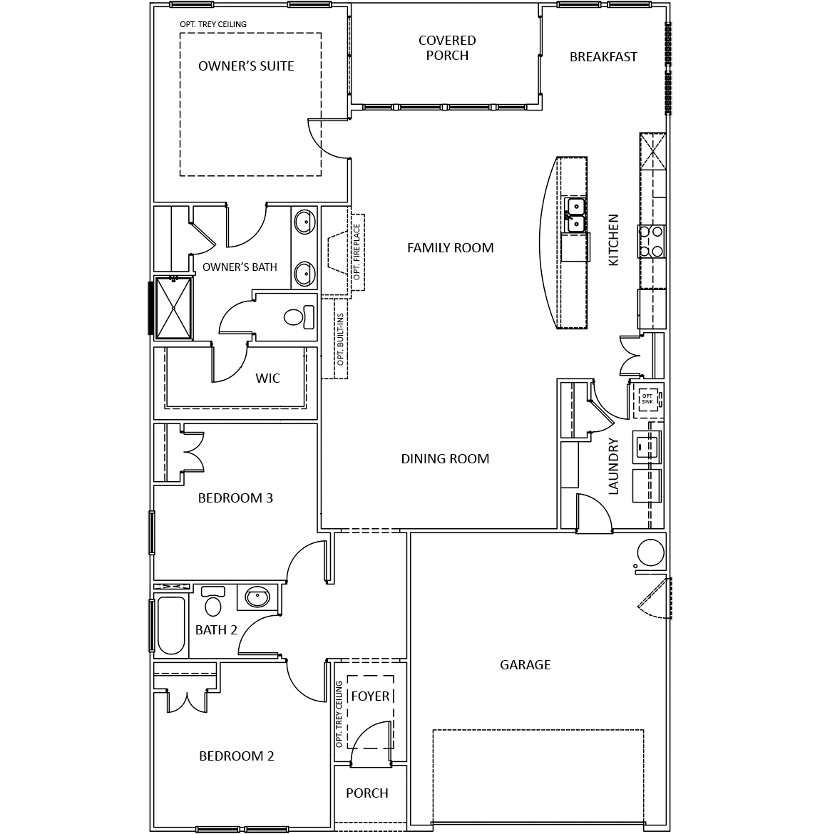 Azalea Floor Plan Single Family