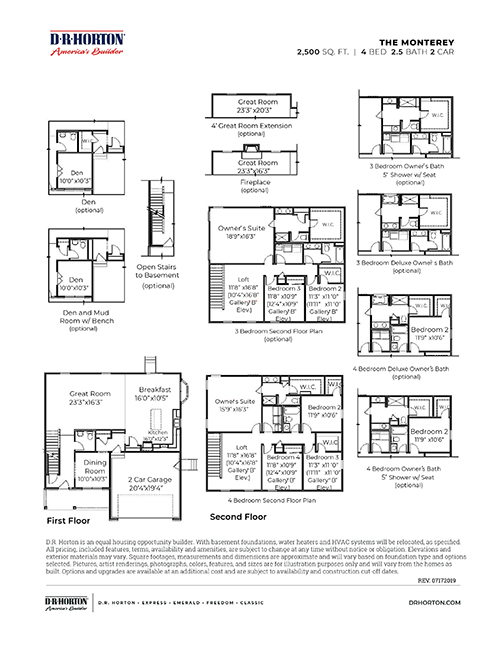Monterey Floor Plan Single Family