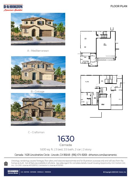 New Homes In Cerrada Lincoln Ca D R Horton
