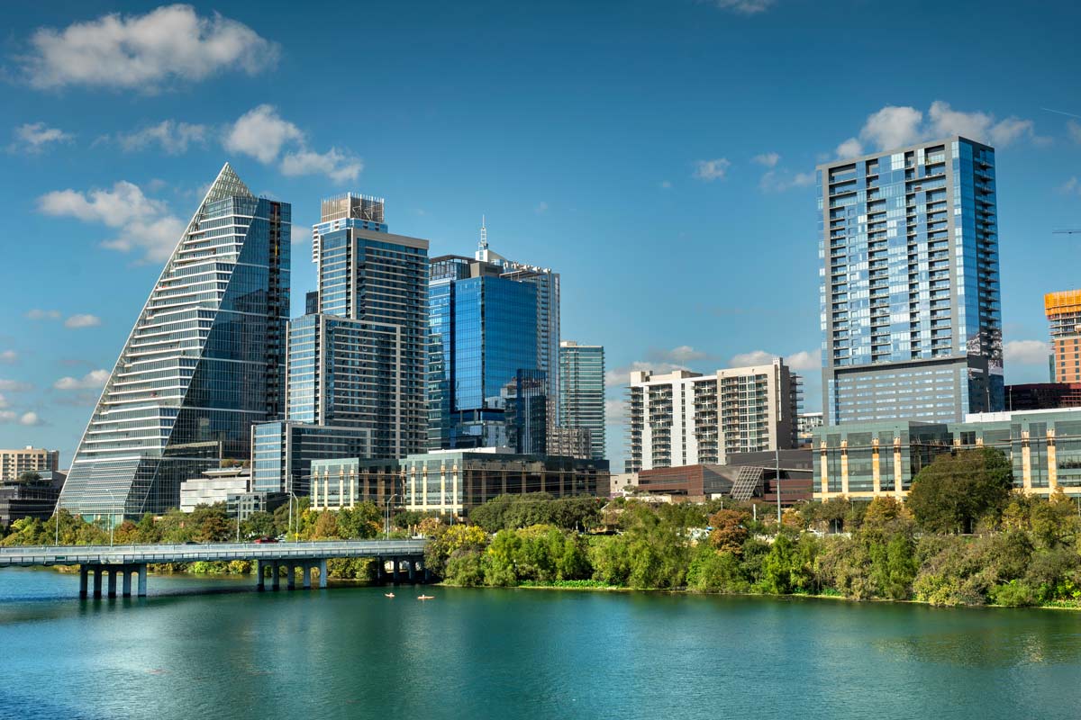 A short drive to Downtown Austin