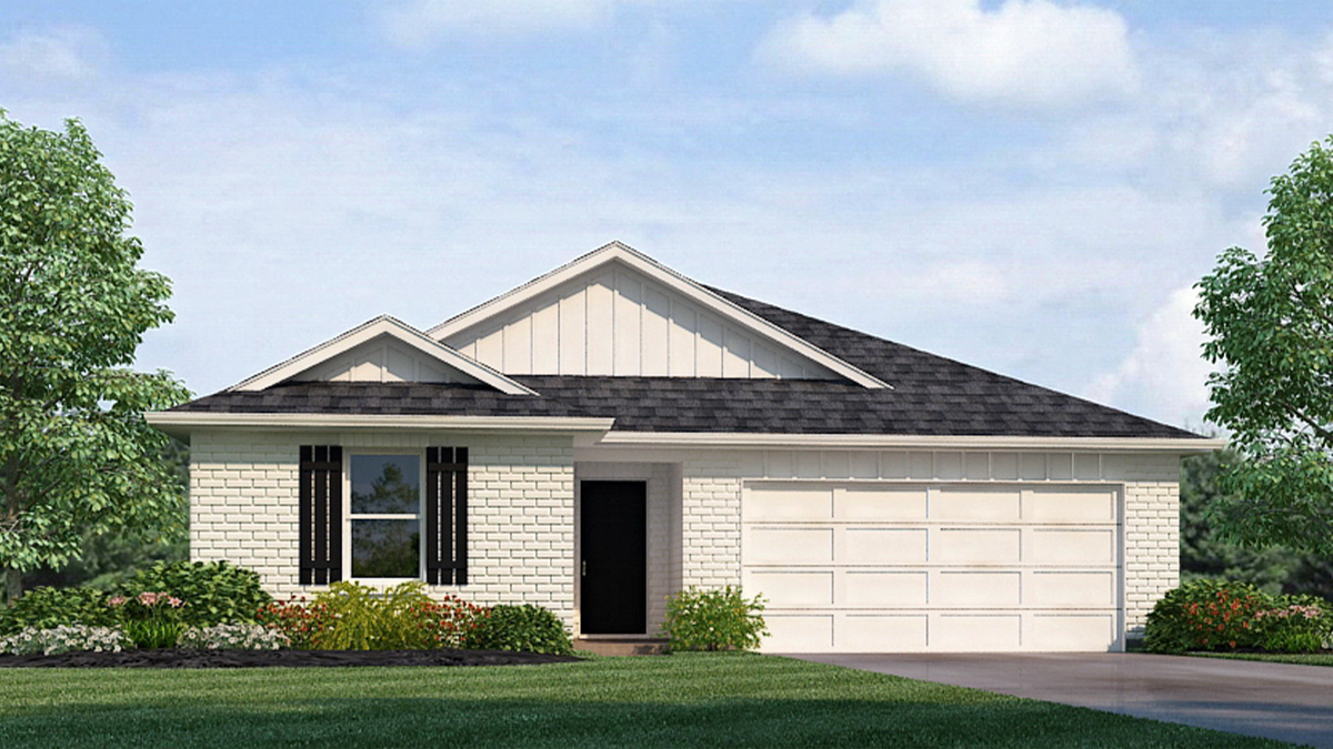 Lakeside elevation A7 exterior rendering