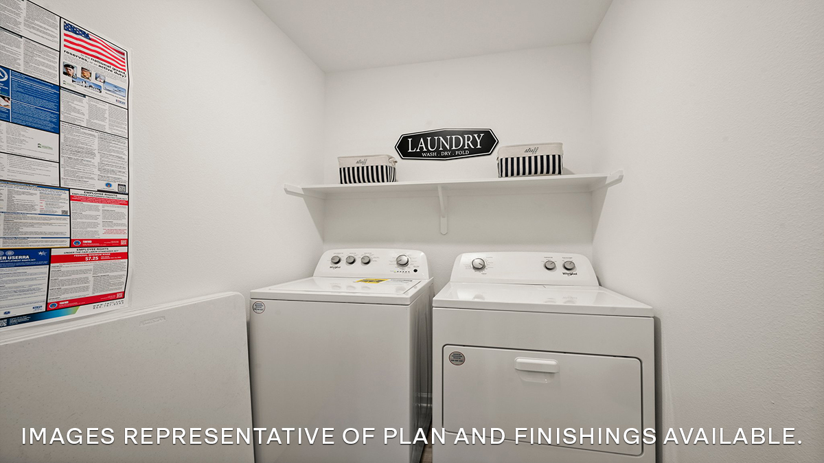 laundry room with space for large laundry appliances