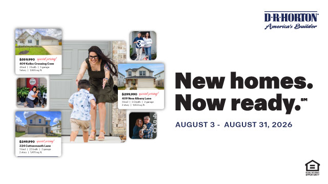 New Homes. Now Ready.