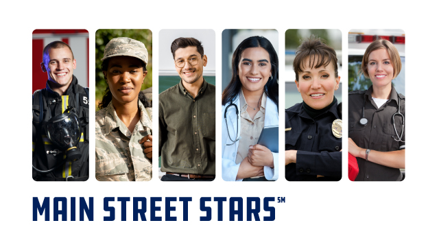 Main Street Stars promotion for everyday heroes.