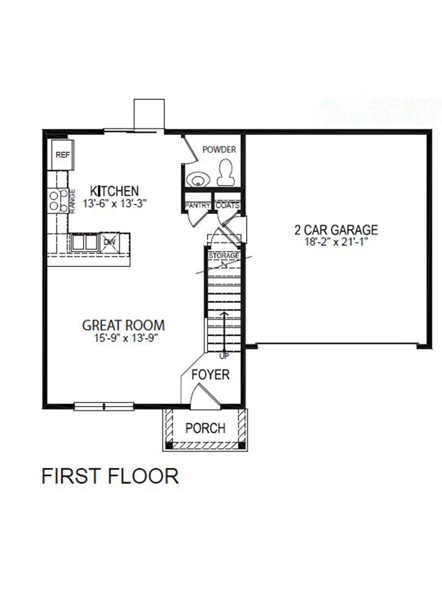 Floor Plan in Blackwater Landing Cambridge, MD D.R. Horton