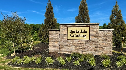 The Barksdale Crossing Entrance Monument to greet you.