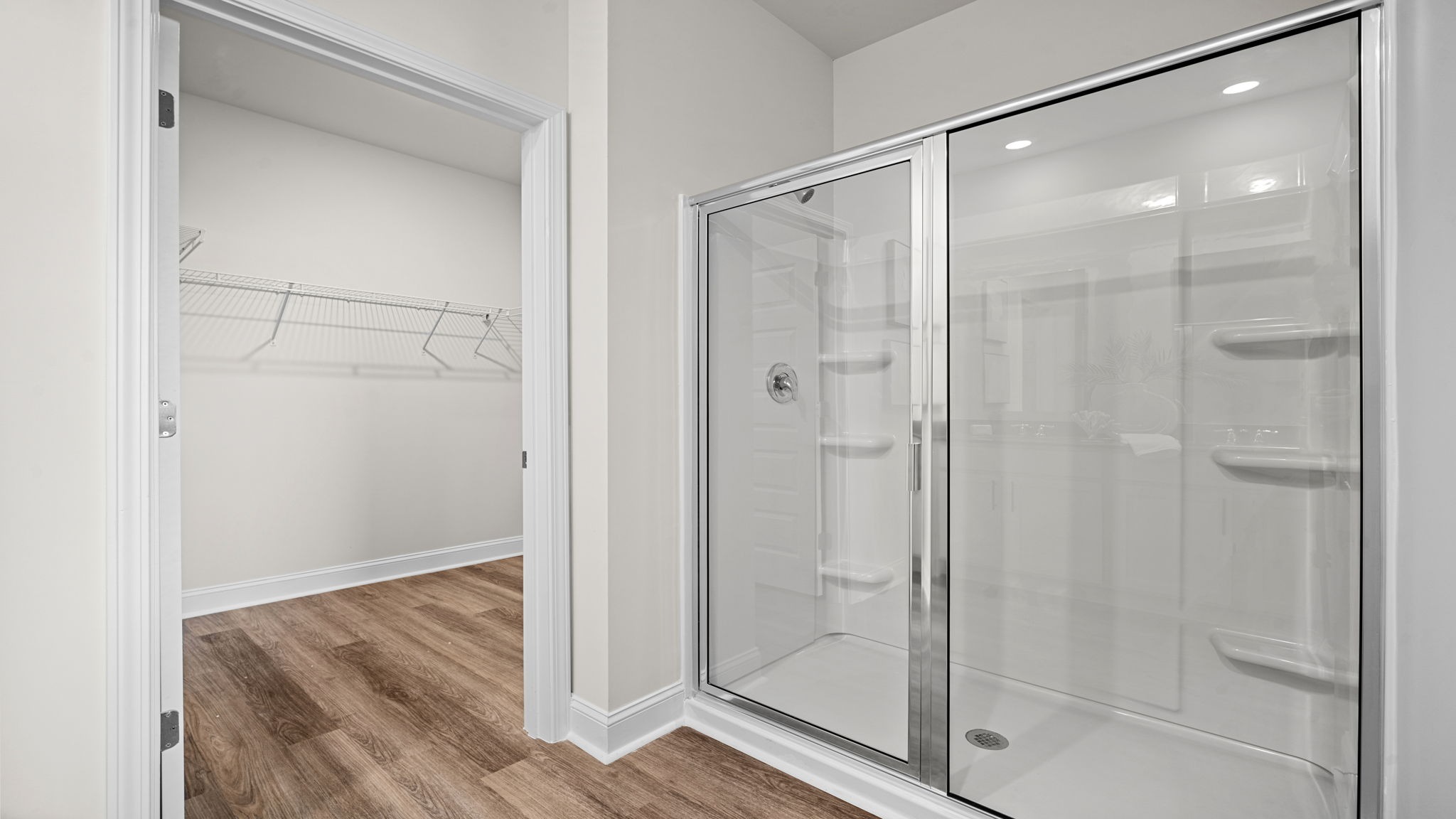 primary bath with walk in shower