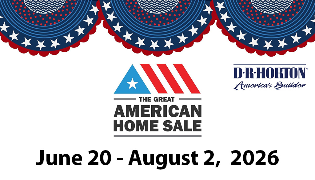 Purchase a select D.R. Horton Wilmington home between June 20 and August 2, 2026, and receive incredible incentives and low interest rates. Be the first to receive the list of select homes.