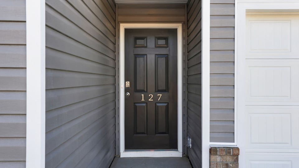 Front door view.